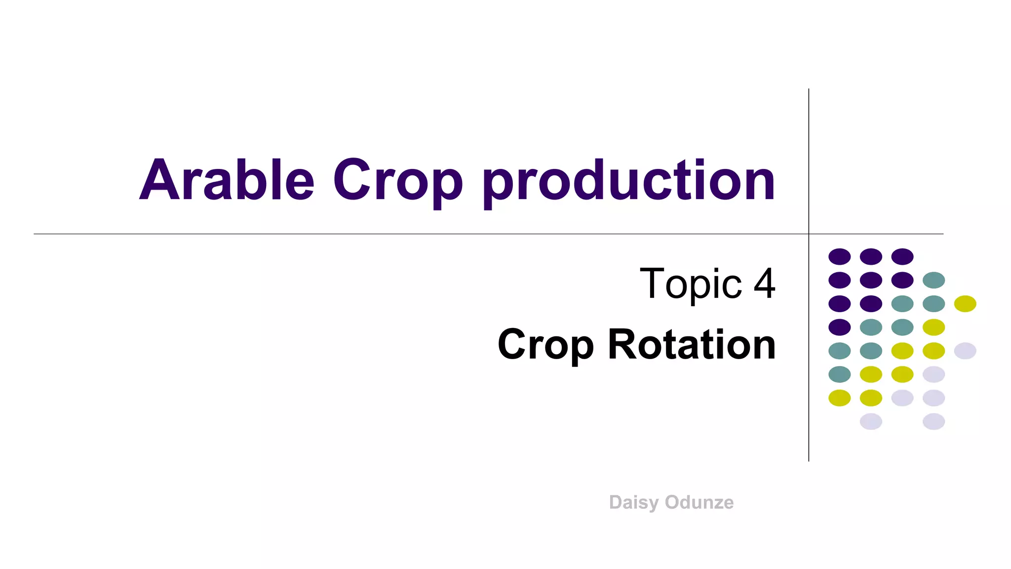 Crop Rotation | PPTX