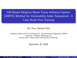 GIS-Based Adaptive Neuro Fuzzy Inference System (ANFIS) Method for ...