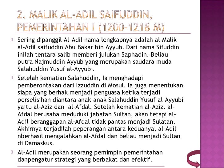 Biografi Malik Al Aziz Imaduddin Dinasti Ayyubiyah