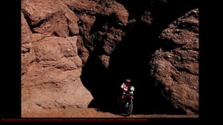 Paulo Goncalves of Portugal rides his Honda during the eighth stage in the Dakar Rally 2016 near Cafayate, Argentina, Janu...