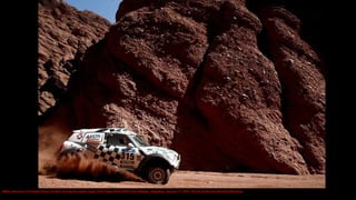 Mikko Hirvonen of Finland drives his Mini during the eighth stage of the Dakar Rally 2016 near Cafayate, Argentina, Januar...