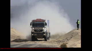 Belgium's Dave Ingels drives his MAN truck during the Dakar Rally 2016 in Chulluquiani, Oruro Department Bolivia, January ...