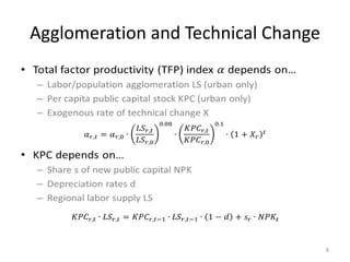 Agglomeration and Technical Change
8
 