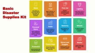 Disaster Management Kit Example Disaster Awareness-Earthquake, Floods, Cloudburst and the Role of Civil ...