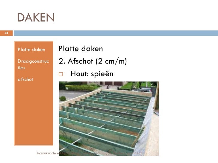 plat dak afschot daken plat dak afschot daken