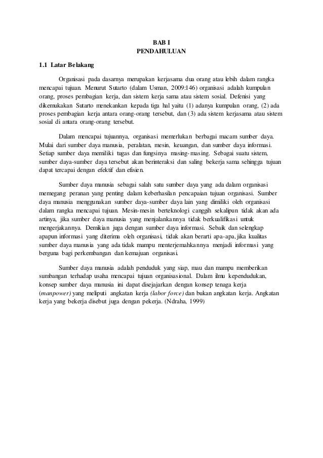 Manajemen Sumber Daya Manusia