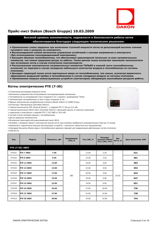 Котлы Dakon Прайс Лист | PDF