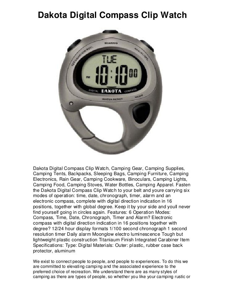 dakota digital clip watch