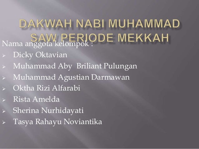 15+ Dakwah periode mekkah berlangsung selama meaning 
