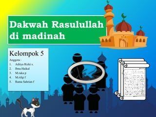 Dakwah rasulullah di madinah | PPTX