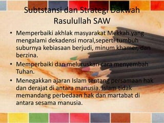 Dakwah rasulullah periode mekah | PPTX
