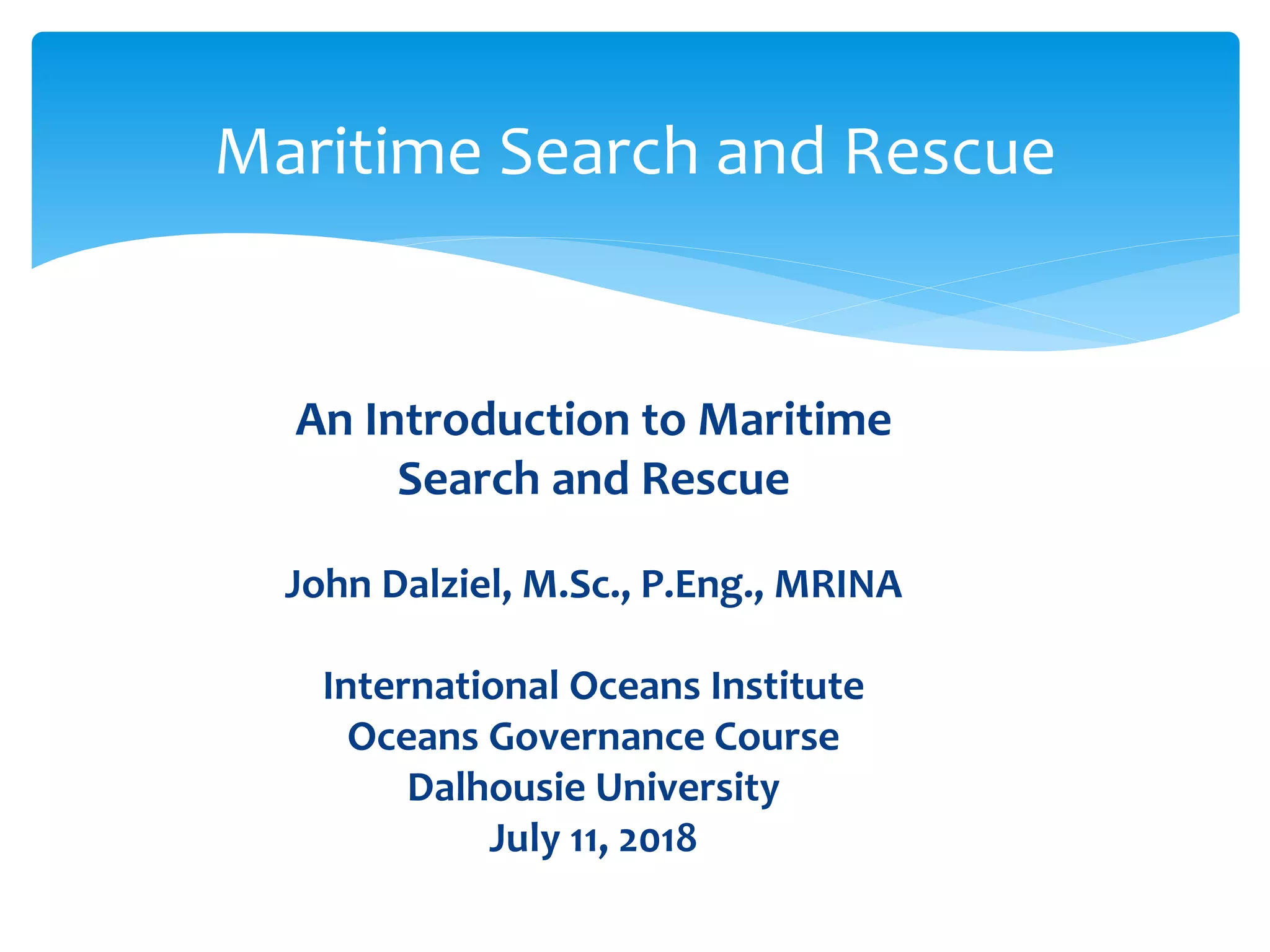 An Introduction to Maritime Search and Rescue | PDF