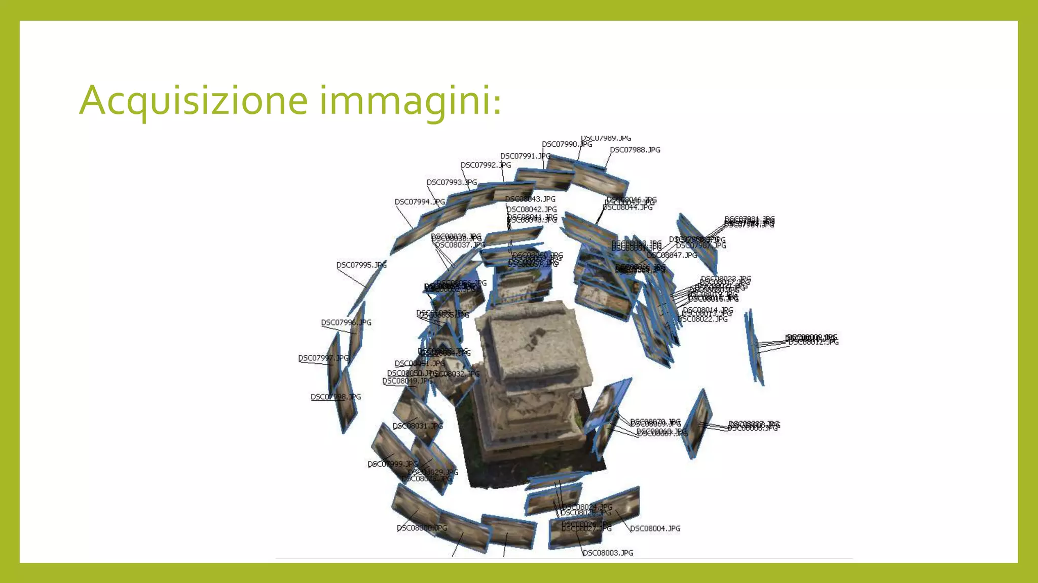 Acquisizione immagini:
 