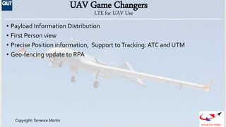 Copyright:Terrence Martin
NOVA SYSTEMS
UAV Game Changers
• Payload Information Distribution
• First Person view
• Precise ...