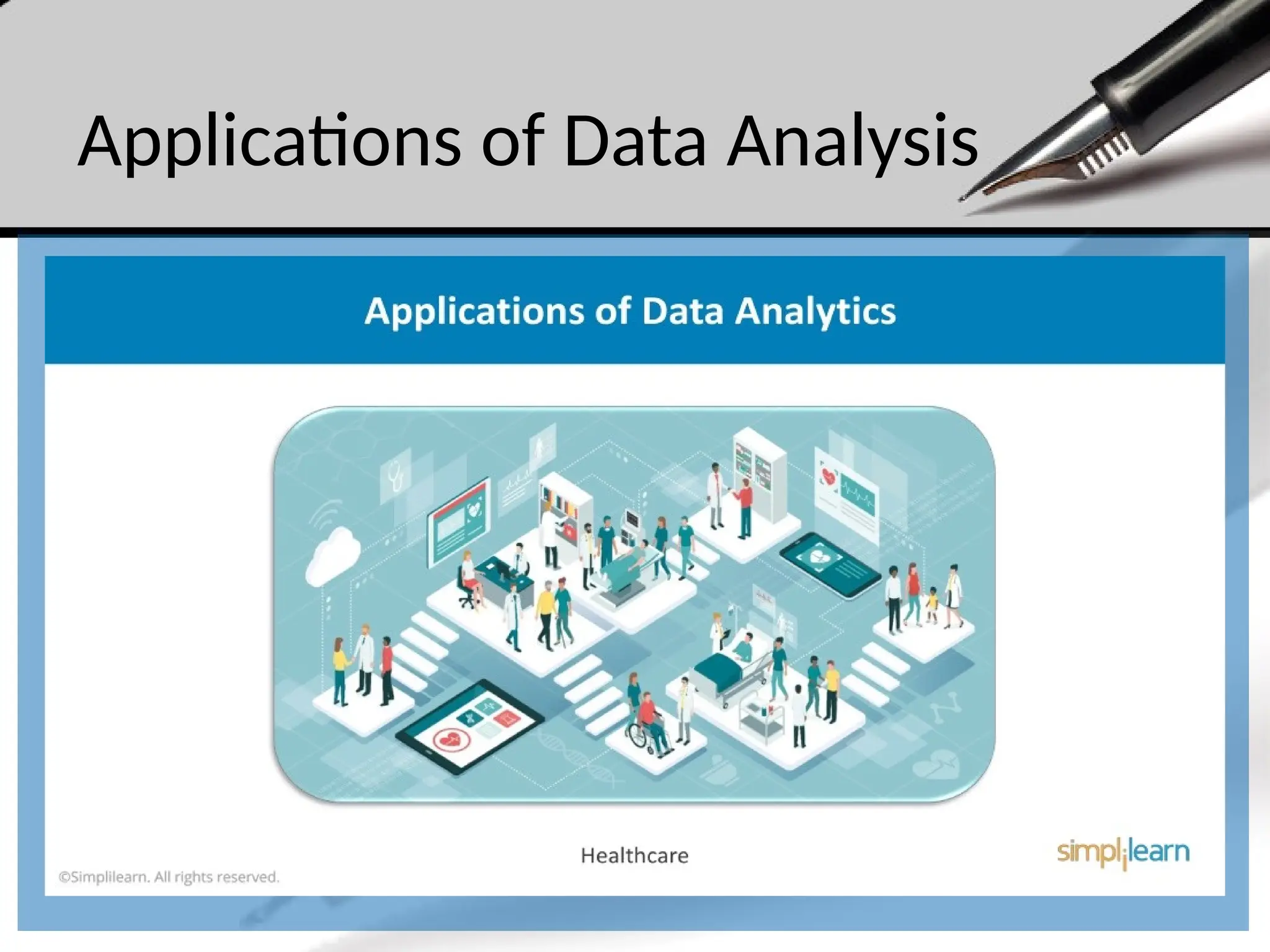 Applications of Data Analysis
 