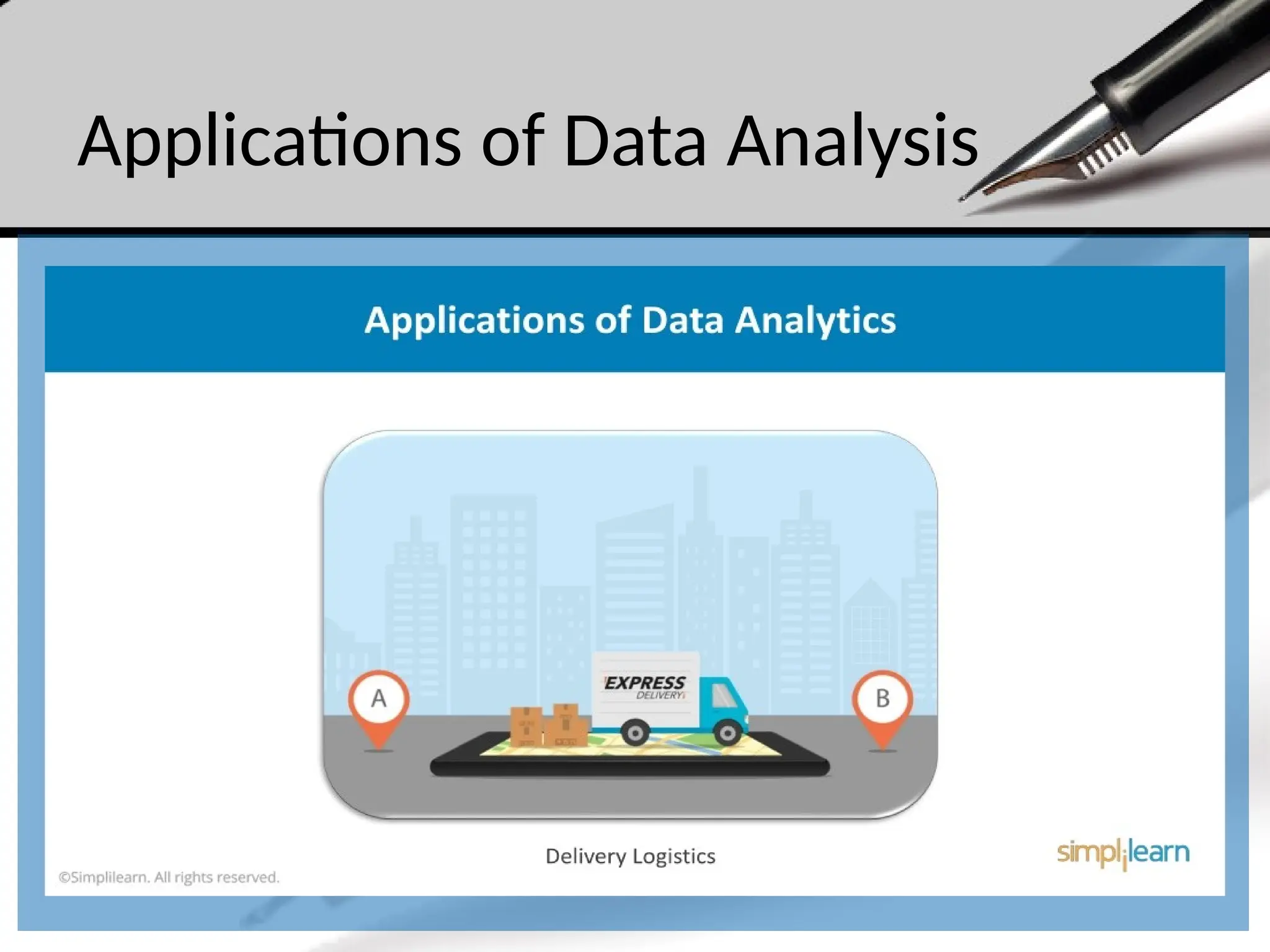 Applications of Data Analysis
 