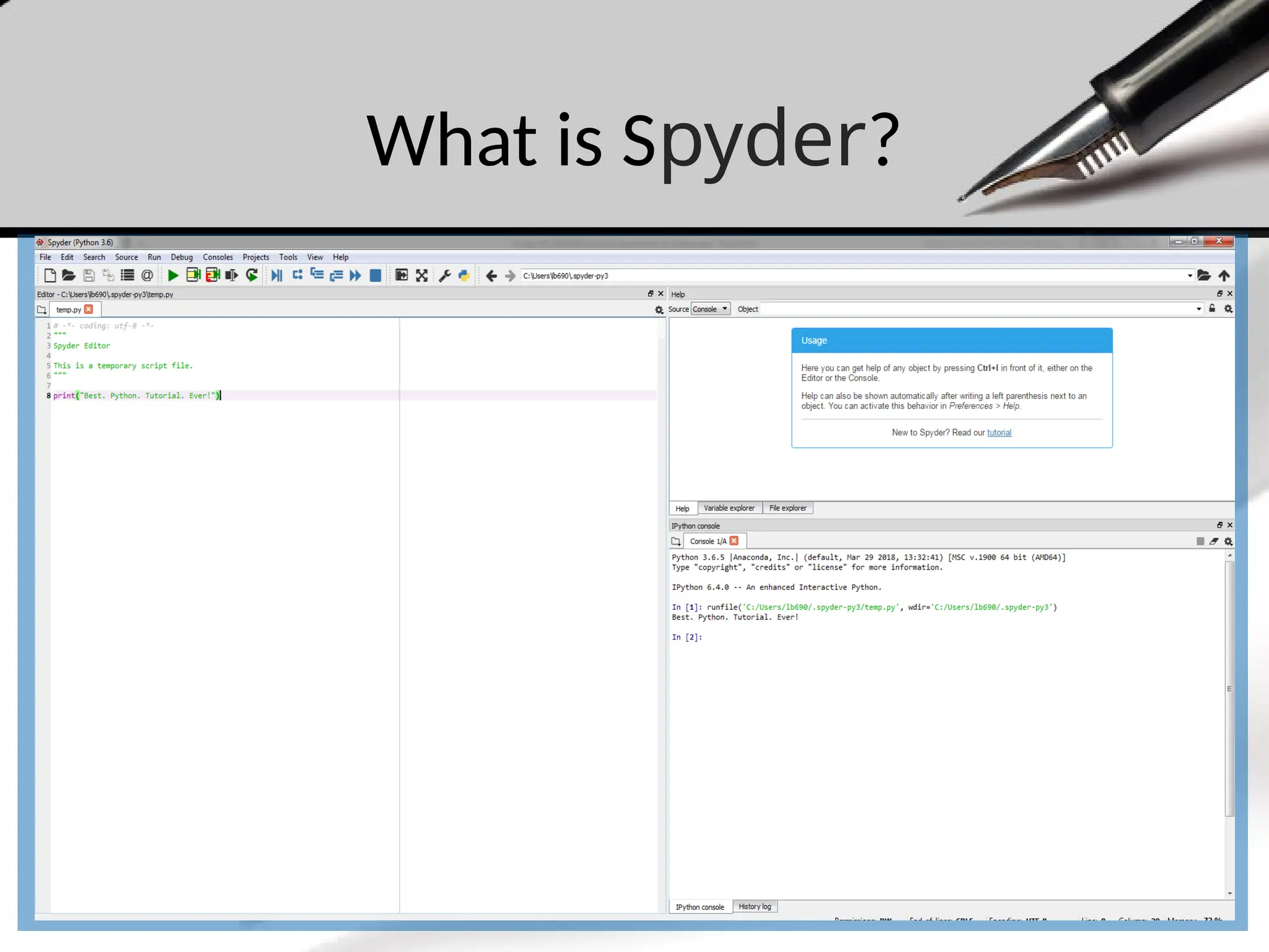 What is Spyder?
 