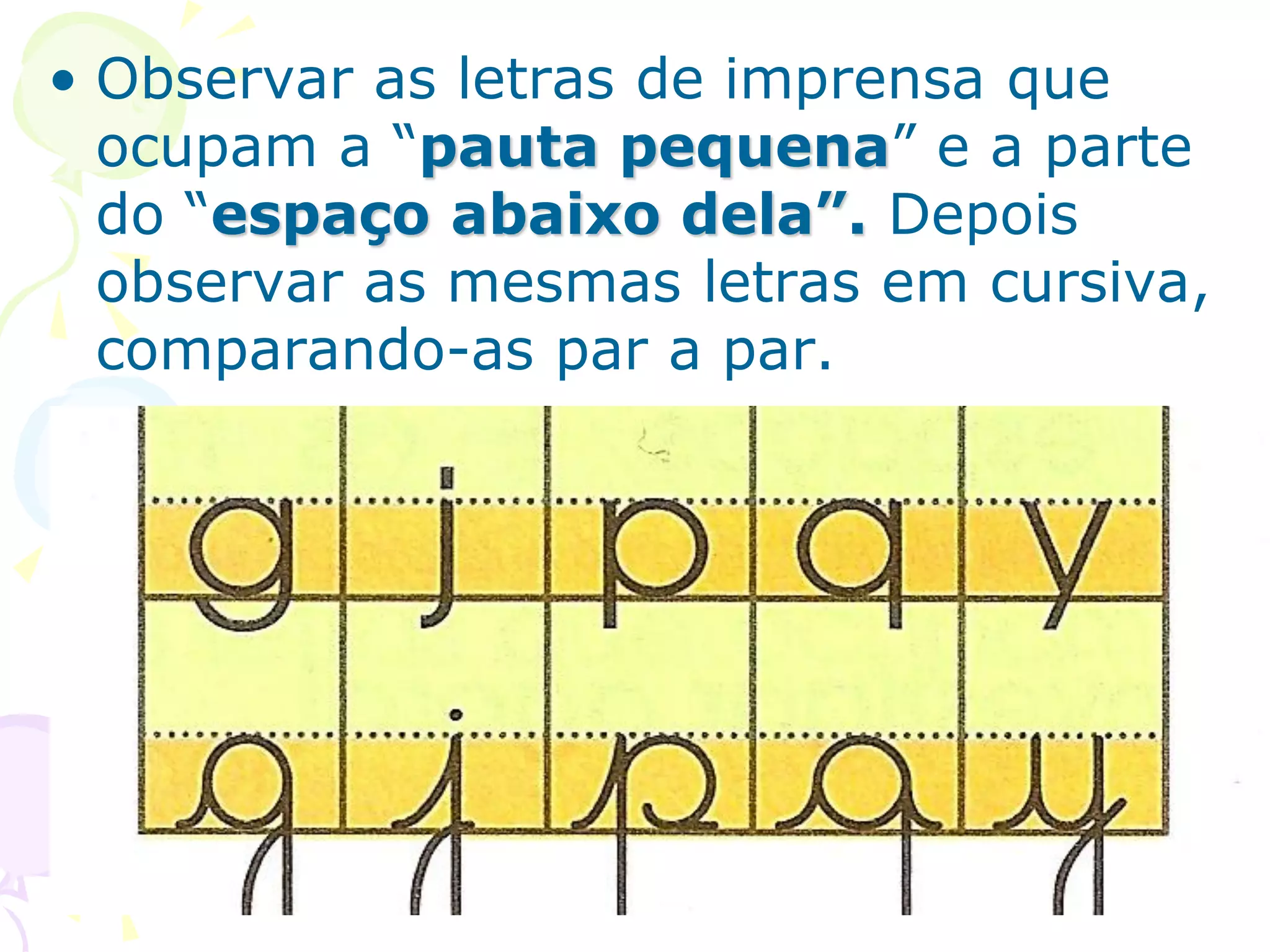 Da letra de imprensa à letra cursiva | PDF