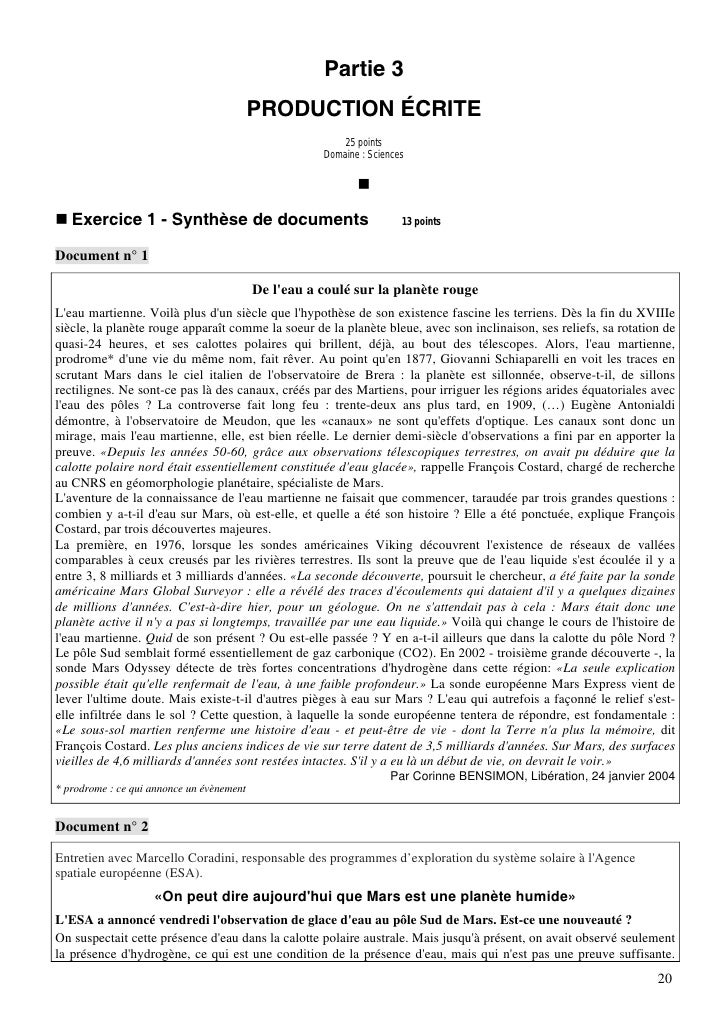 exemple de production ecrite argumentatif