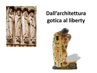 Dall’architettura
gotica al liberty
 
