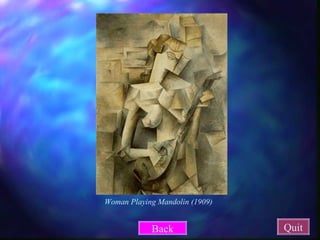 Woman Playing Mandolin (1909) Quit Back 