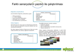 © WAGO Kontakttechnik GmbH & Co. KG PM - M.M. 23.01.2013 22
Farklı senaryoların yazılım ile çalıştırılması
 