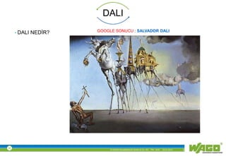 © WAGO Kontakttechnik GmbH & Co. KG PM - M.M. 23.01.2013 3
DALI
• DALI NEDİR? GOOGLE SONUCU : SALVADOR DALI
 