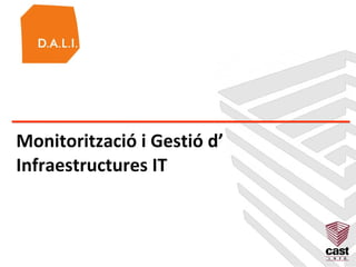 Monitorització i Gestió d’
Infraestructures IT
 