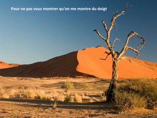 Pour ne pas vous montrer qu'on me montre du  doigt 