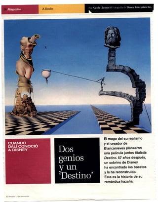 Dalí y Disney. Dos genios y un 'destino'