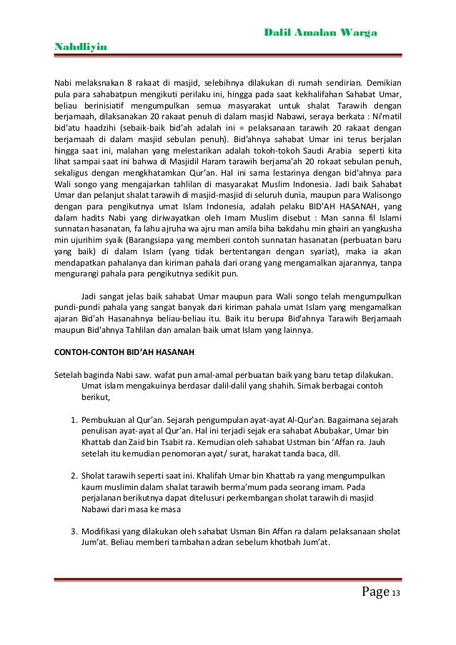 Dalil Dalil Amaliyah Nahdliyyin rmi project syndication 