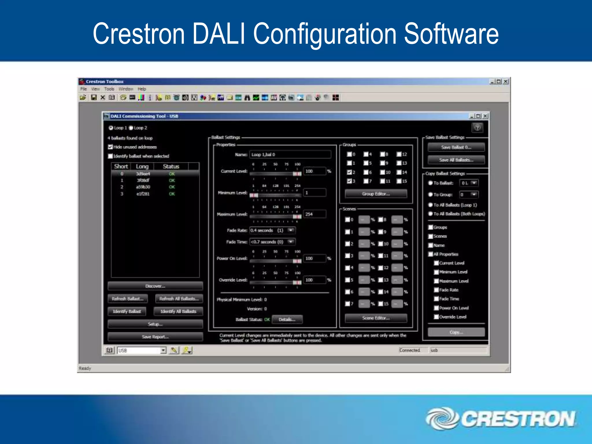 Crestron DALI Configuration Software
 