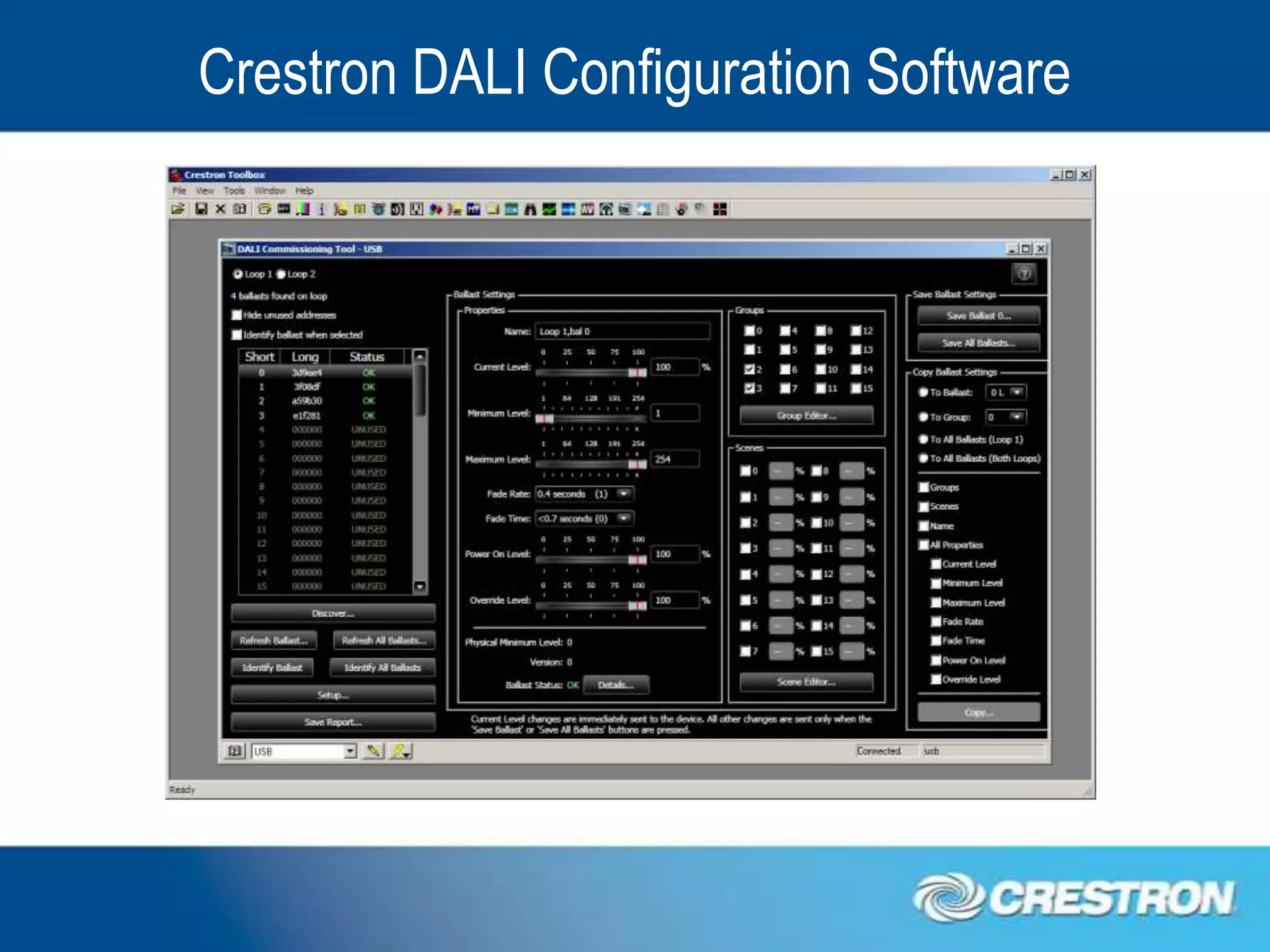 Crestron DALI Configuration Software
 