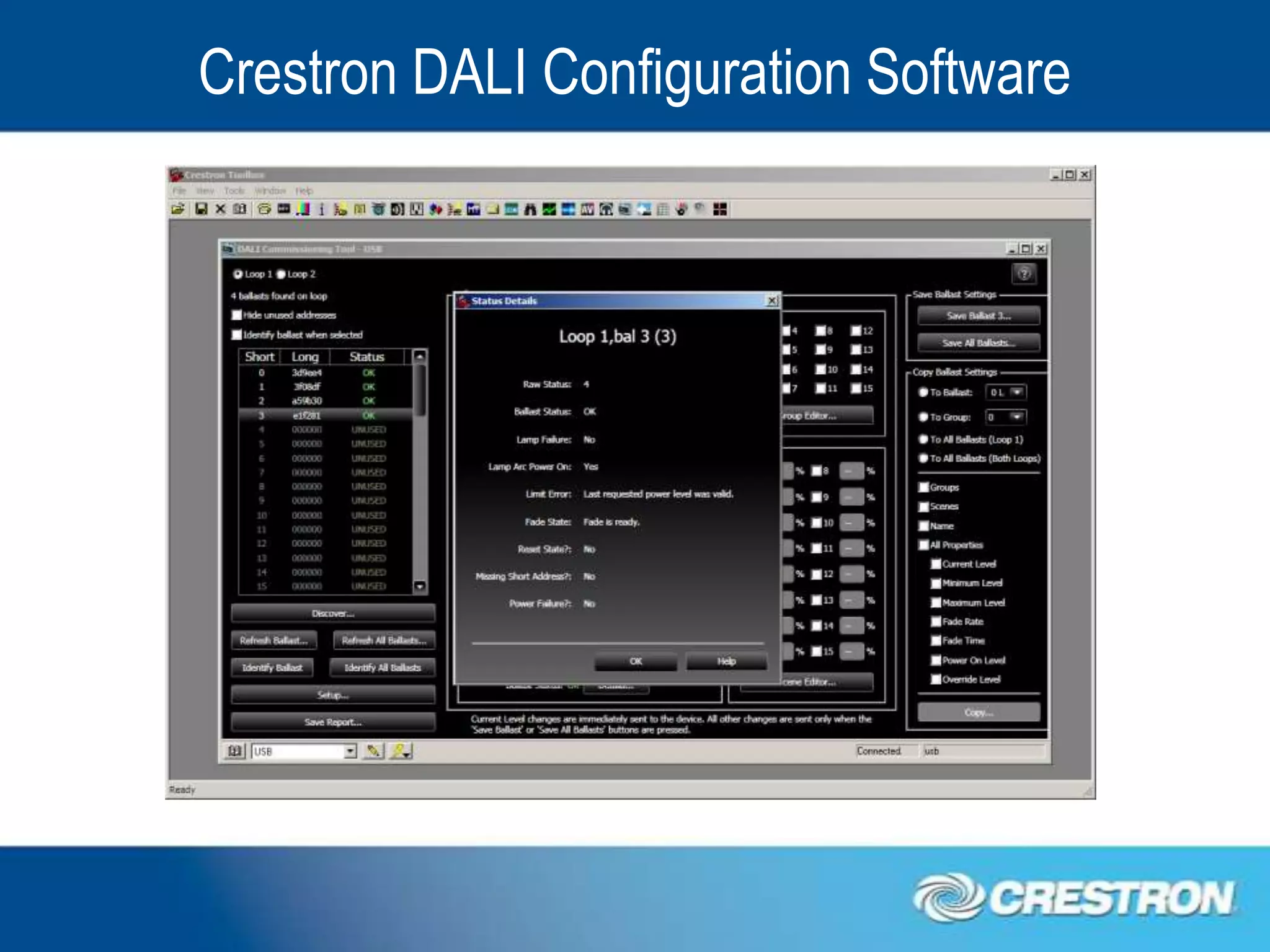 Crestron DALI Configuration Software
 