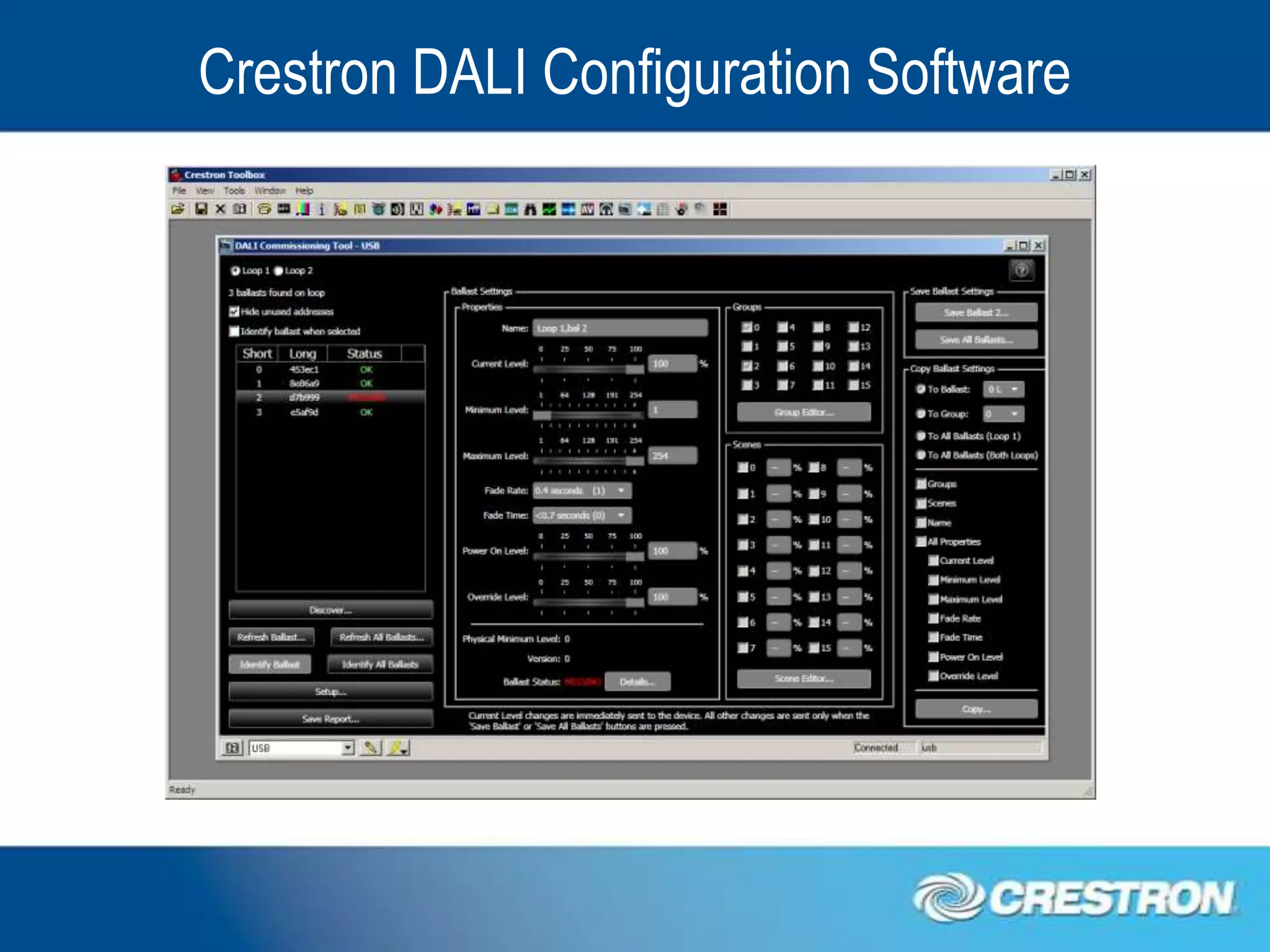 Crestron DALI Configuration Software
 