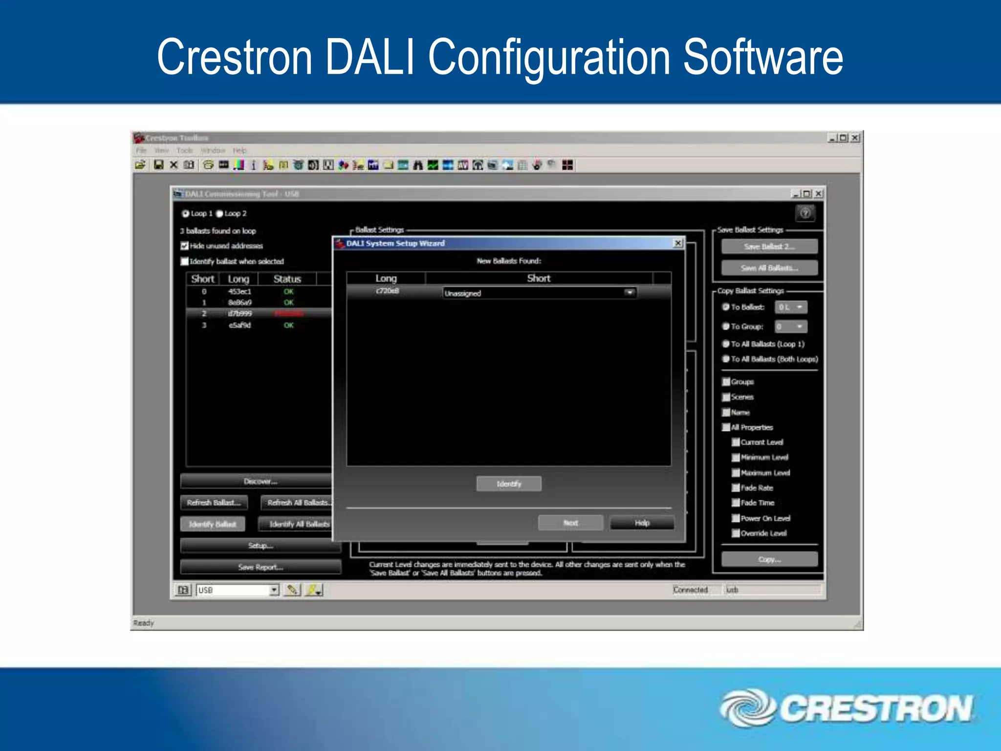 Crestron DALI Configuration Software
 