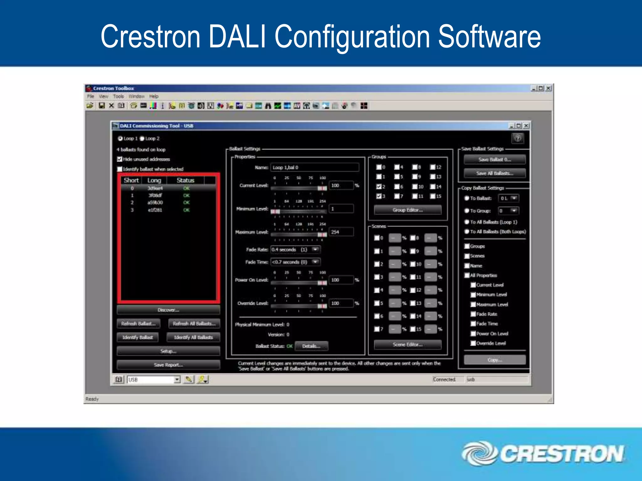 Crestron DALI Configuration Software
 