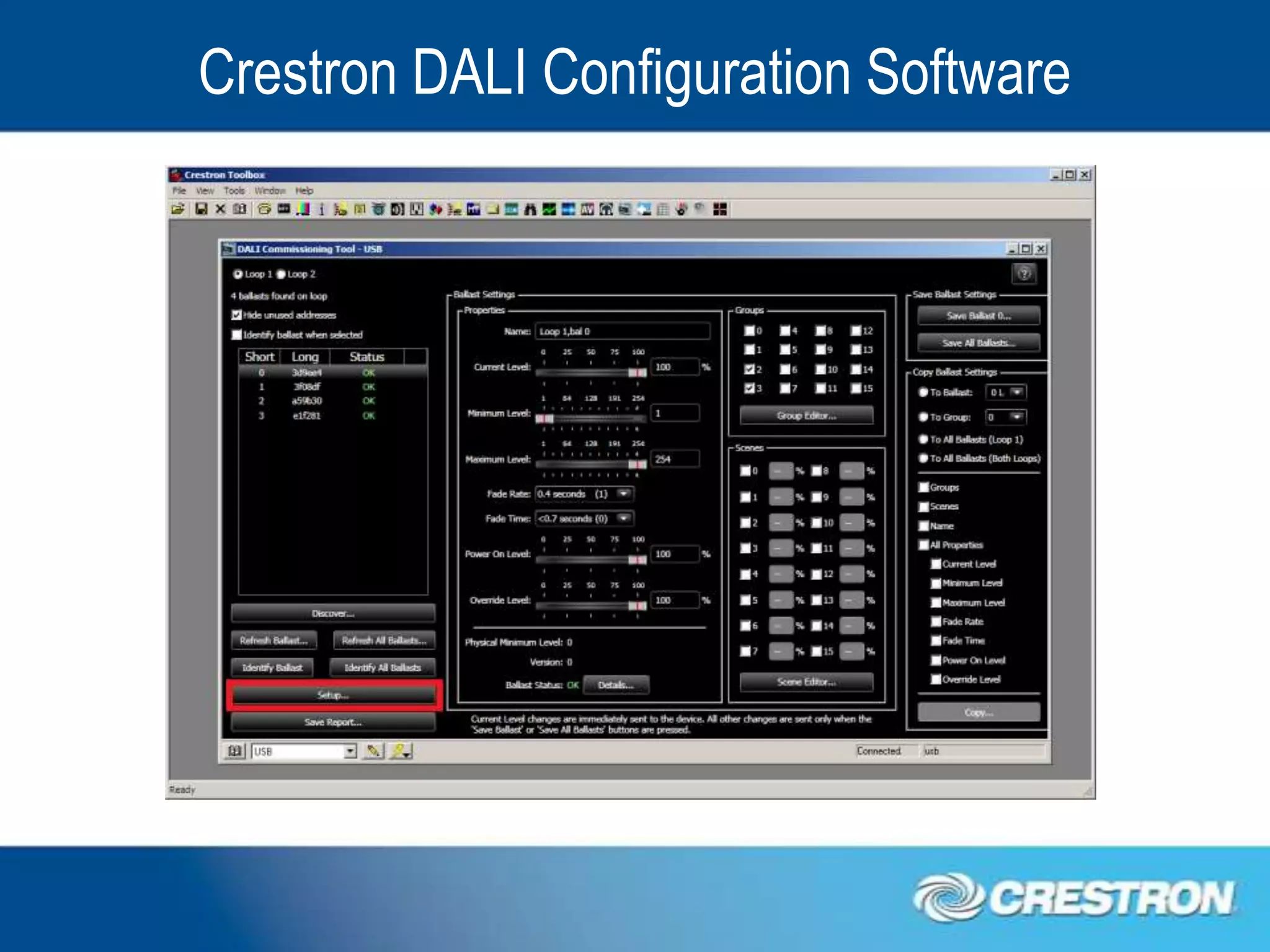 Crestron DALI Configuration Software
 