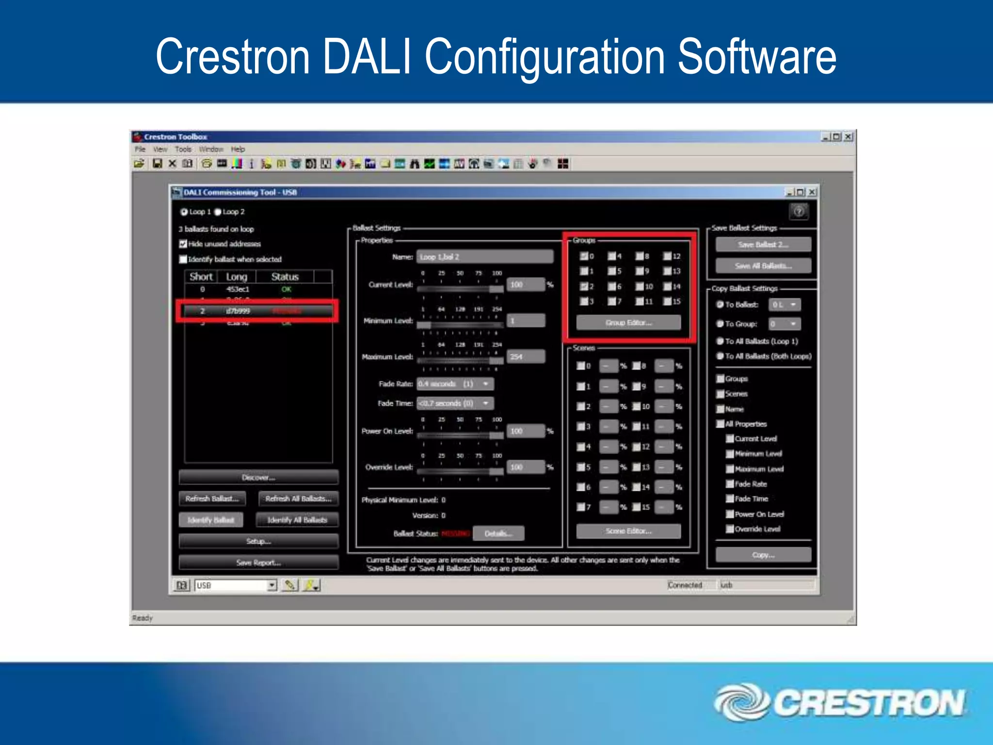 Crestron DALI Configuration Software
 