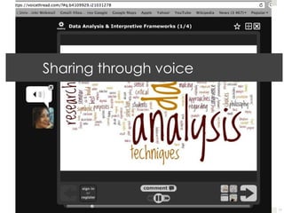 Marianna Vivitsou, #daLIVE Online   March 7, 2013




  Sharing through voice




                                                    11
 