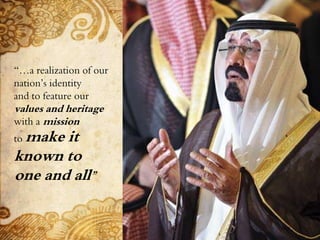 “…a realization of our
nation’s identity
and to feature our
values and heritage
with a mission
to make it
known to
one and all”
 