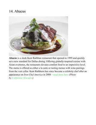 Dallas restaurants | DOC