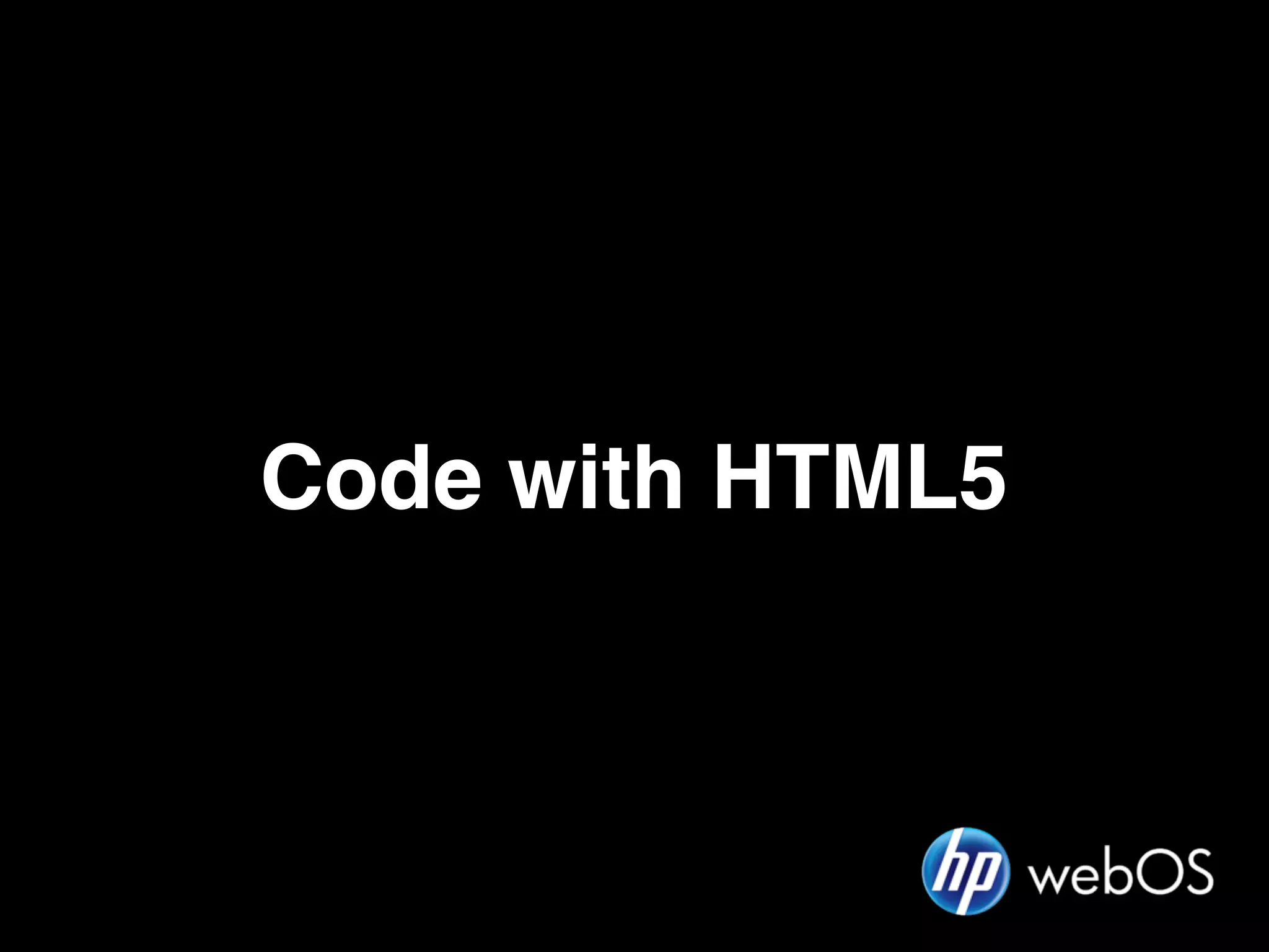 Code with HTML5
 