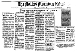 Dallas Morning News Article