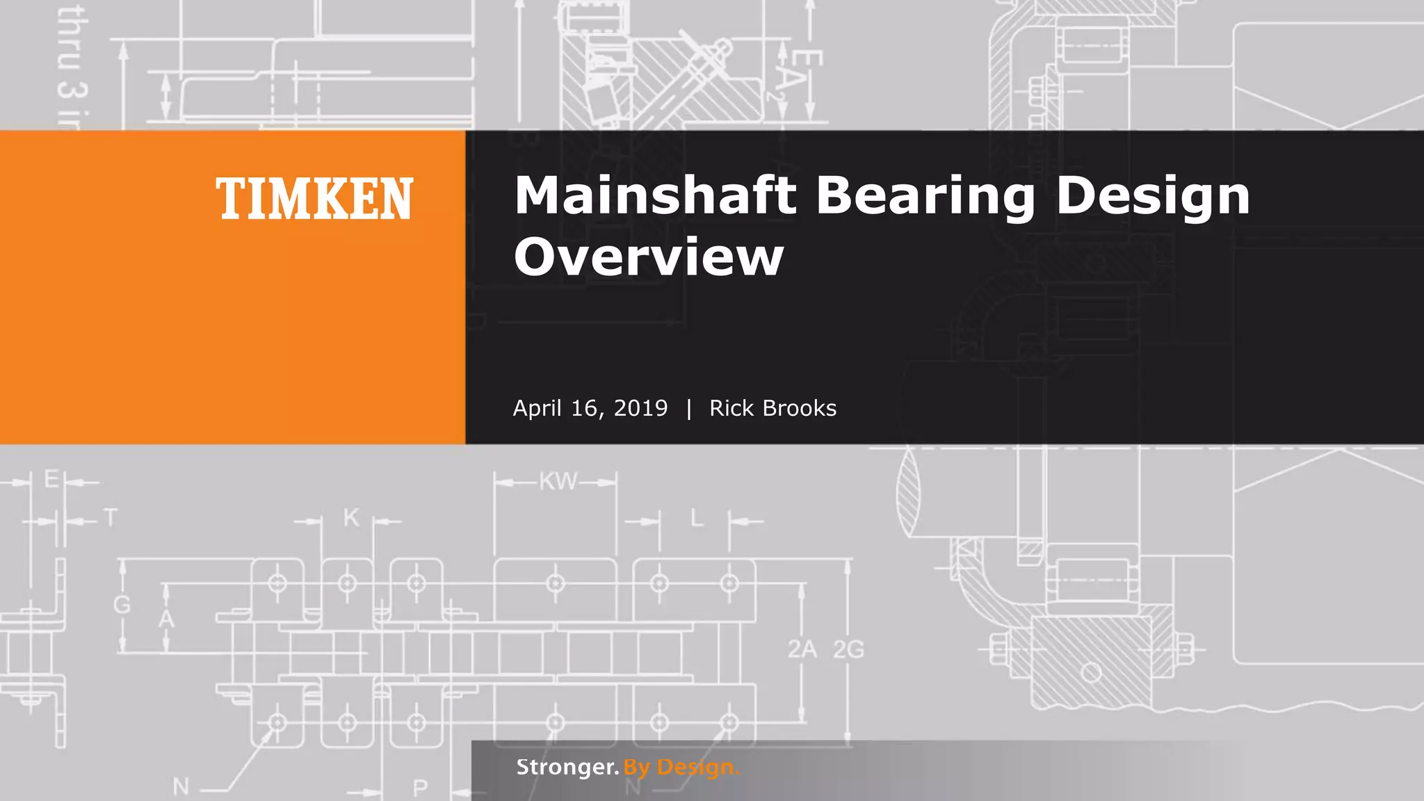 Timken Wind Turbine Mainshaft Bearing Overview PPT