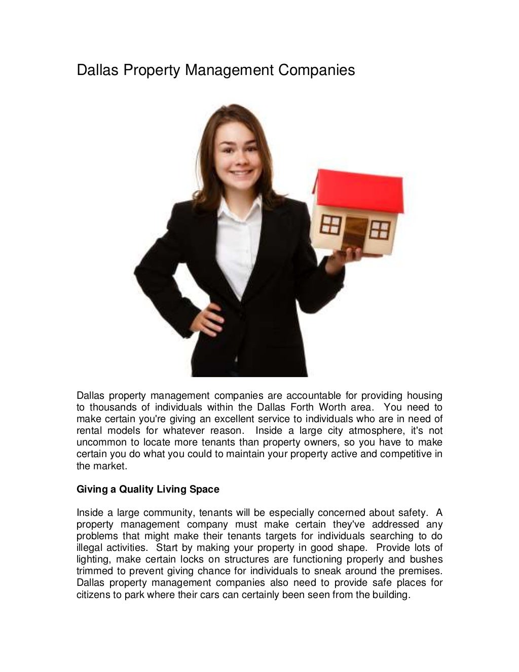 Dallas property management companies