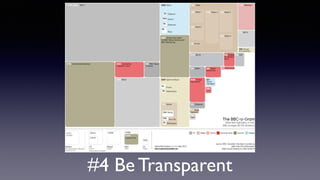 #4 Be Transparent
 