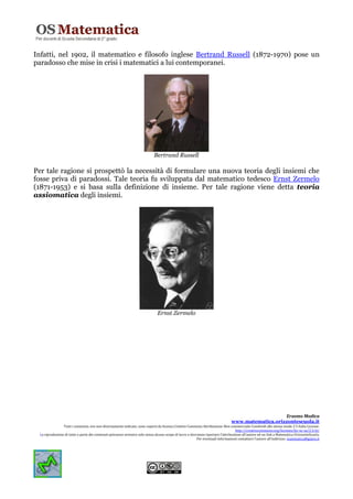 Dalla teoria ingenua alla teoria assiomatica degli insiemi PDF