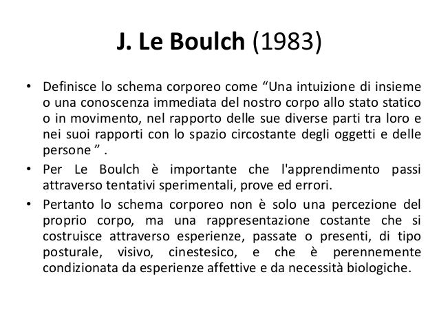 Dallo Schema Corporeo Al Vissuto Corporeo