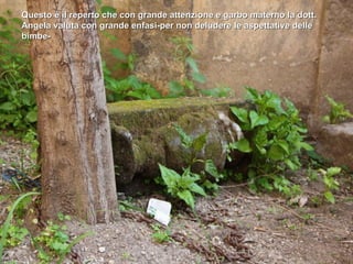 Questo è il reperto che con grande attenzione e garbo materno la dott.
Angela valuta con grande enfasi-per non deludere le aspettative delle
bimbe-
 